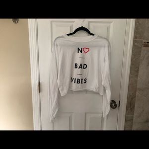 Long sleeve crop tee
